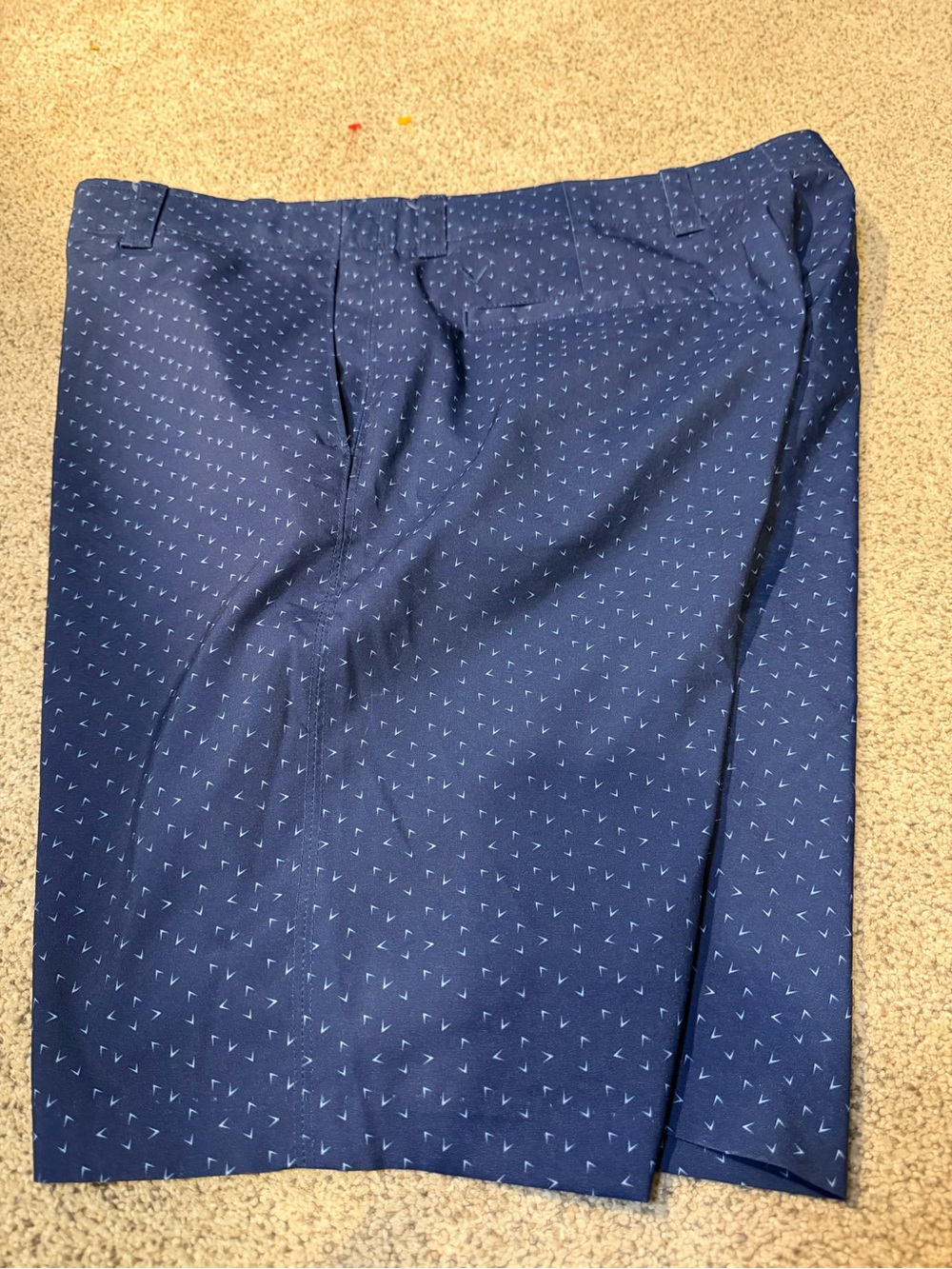 Callaway Navy Micro-Pattern Flat Front Shorts - Picture 3 of 4